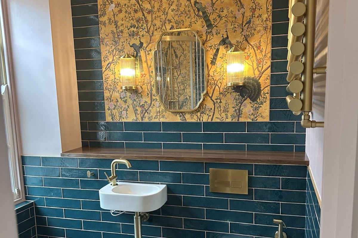 Completed bathroom renovation